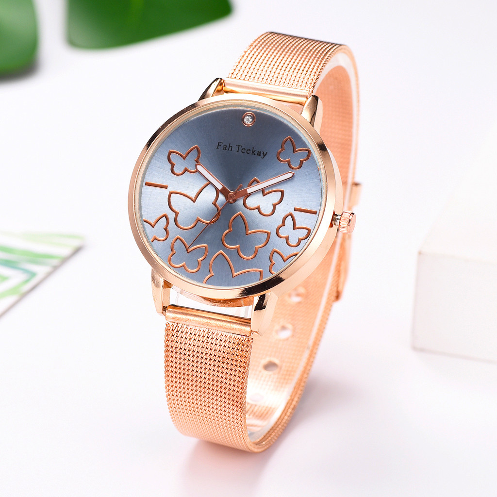 women watches 2020 butterfly flying dance dial without scale