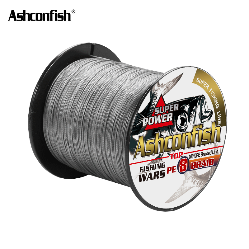 PE Multifilament Fishing String Abrasion Resistance Fishing Wire 6-300LB 100m-2000m White Ashconfish Braided Fishing Lines 4 Strands & 8 Strands Super Strong Braided Line 