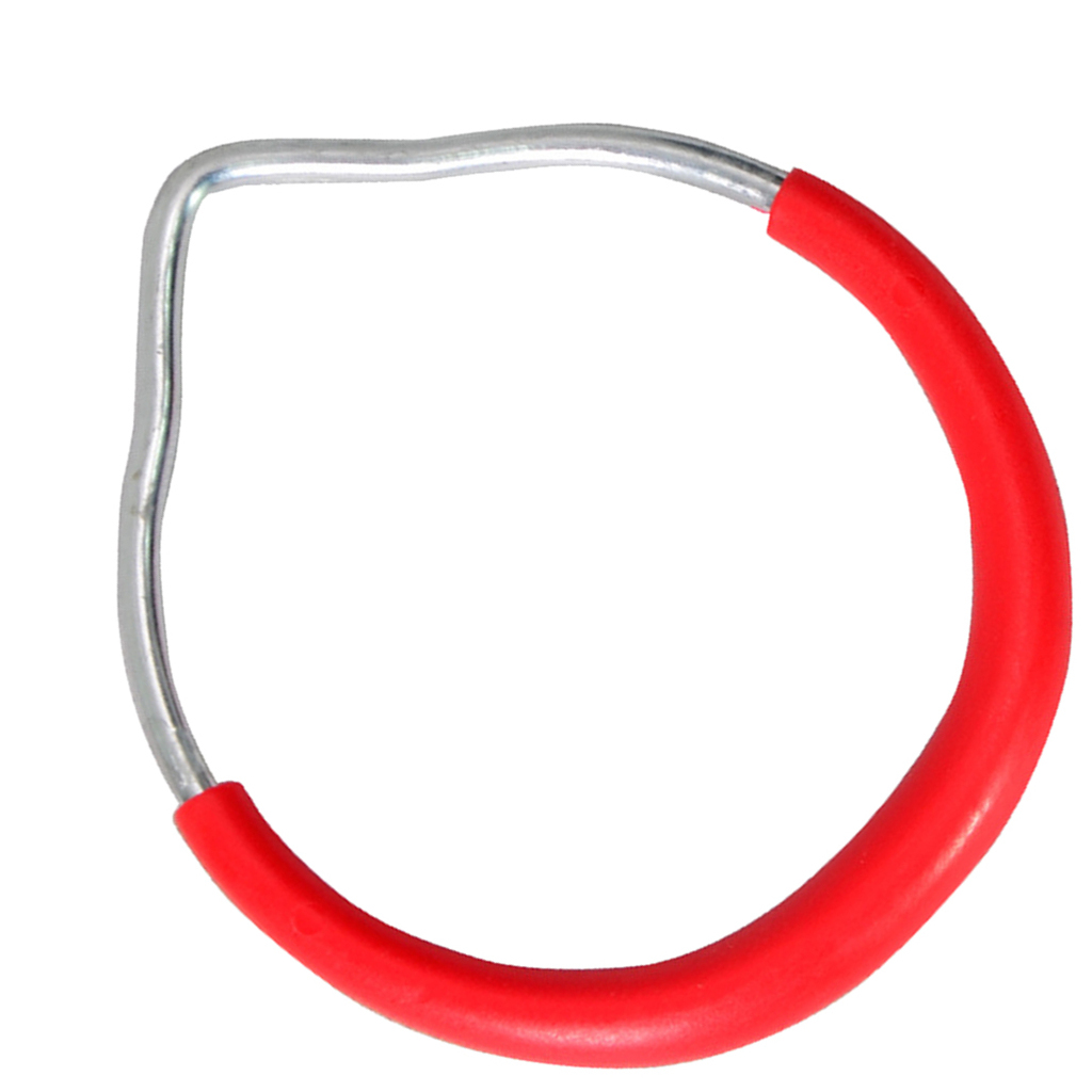Kids Outdoor Sports Trapeze Swing Ring Playground Swing Accessory Red 