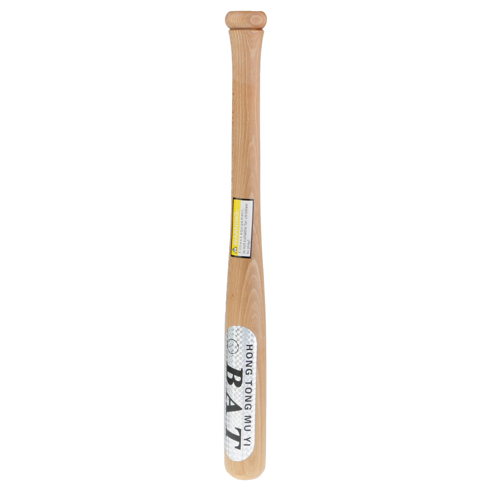 Natural Wooden Baseball Bat 54cm/21inch Family Safety Exercise Training Aid 
