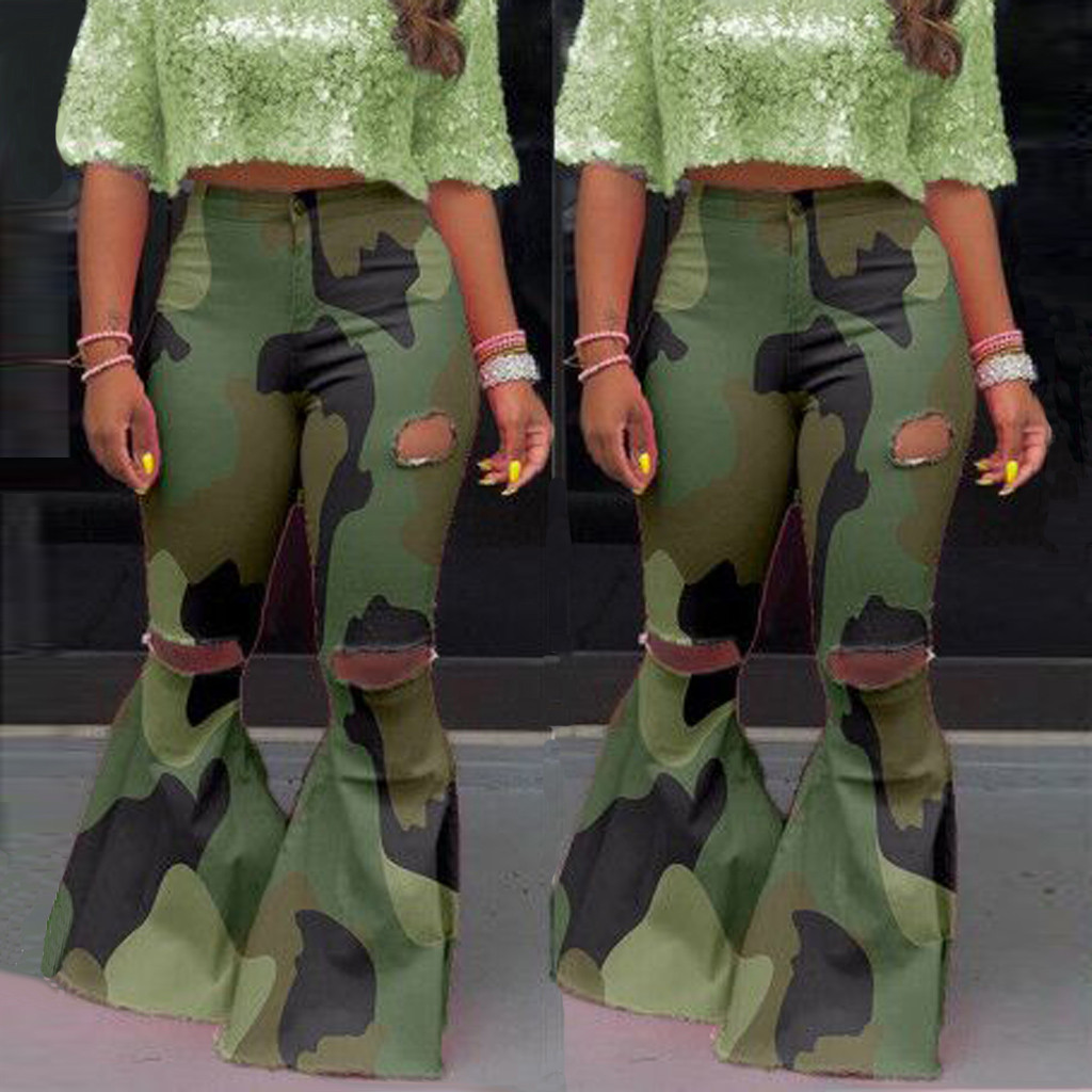 camo bell bottoms