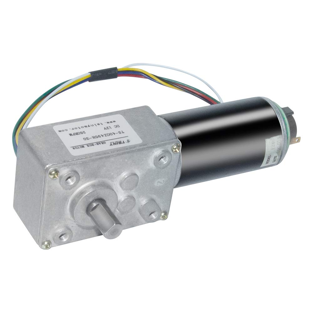 DC 12V 3.5-300RPM High Torque Turbo Turbine Worm Gear Box Electric Drive Motor