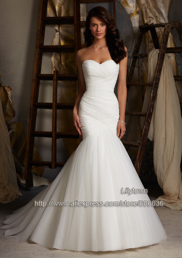 plain bridal gowns