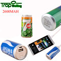 Tropweiling Power Bank Real 2600mAh Portable Charger Carregador De Bateria Portatil Rechargeable External Battery powerbank