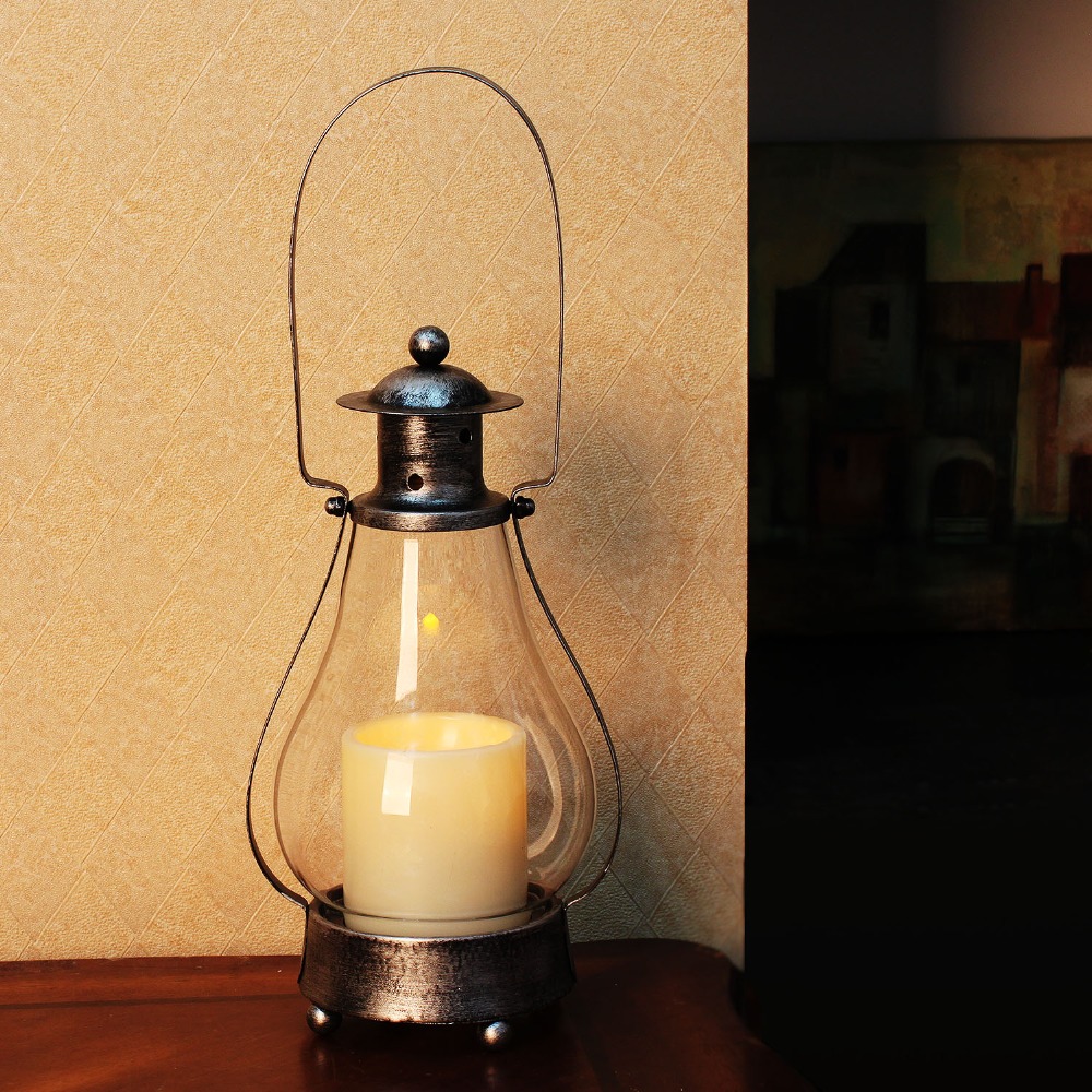 dfl classical iron glass led candle holder silver lantern dfl classical iron glass led candle holder silver lantern