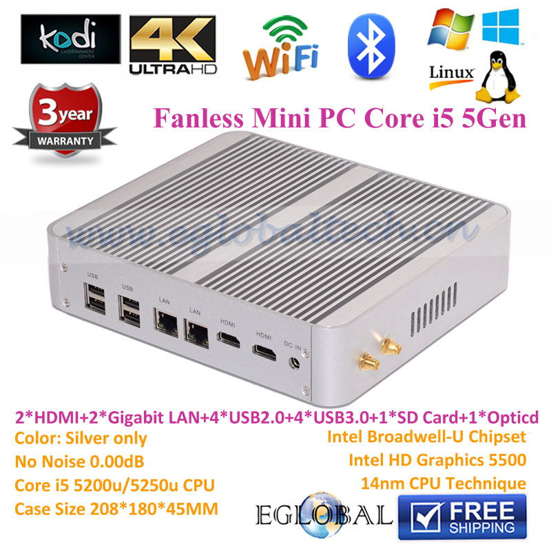   HTPC Barebone i5 - 16  512ram   HDIntel Core i5 5200U 2 * -hdmi  4   Hi - Fi  300  Wifi BT