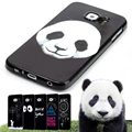 Black Design Case For Samsung Galaxy S6 G9200 Cartoon Lion Panda Soft TPU Silicone Coque Cover