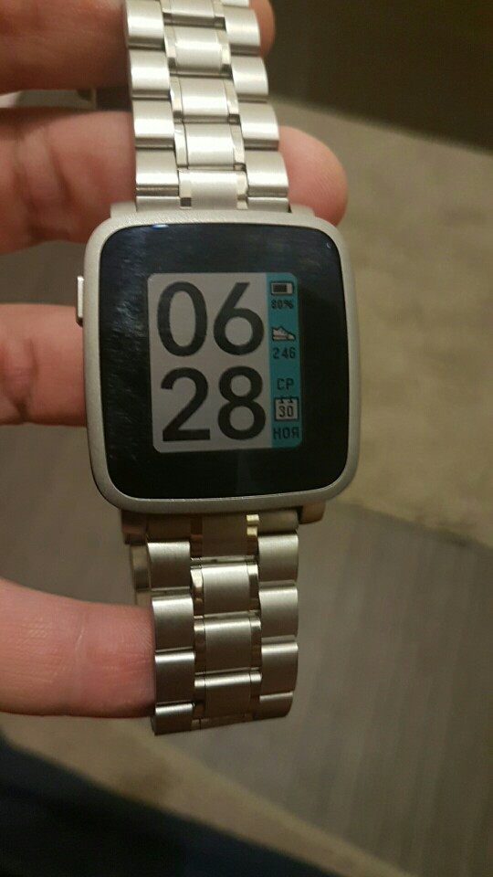 Быстрая доставка. Браслет отлично подошел к Pebble Time Steel