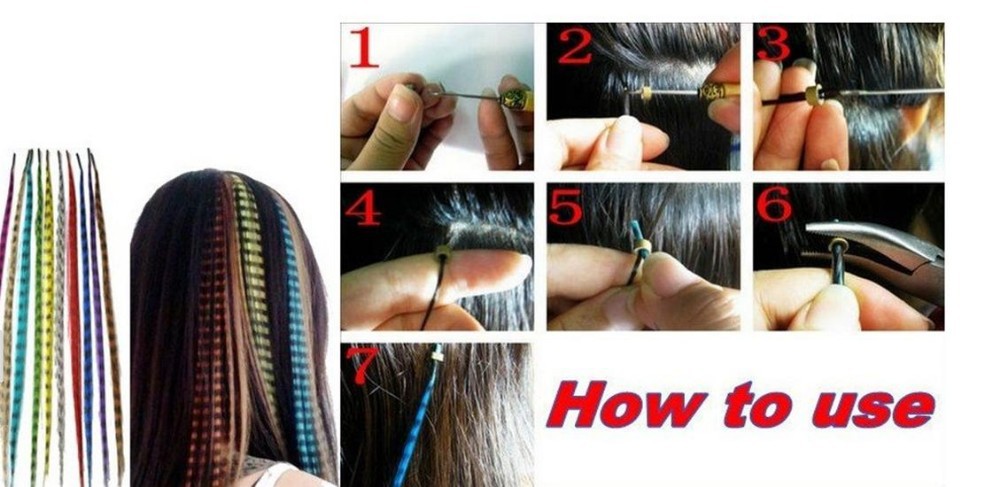 how to use feather hair
