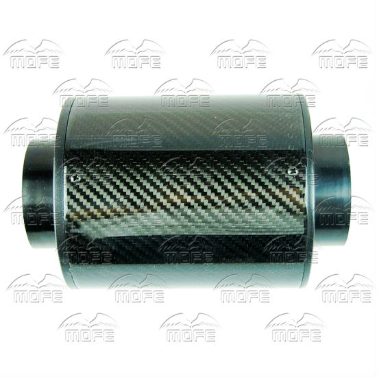 Universal 76MM 3 inch Black Carbon Fiber Cold Air Intake Pipe Filter Kit With Flexible Pipe DSC_1569