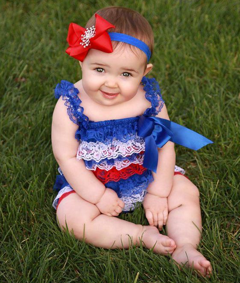 4th Of July Newborn Girl Clothing Toddler Boys Baby Romper ...