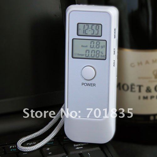 dual display alcohol breath tester with Hand strap -- ALT-06-2