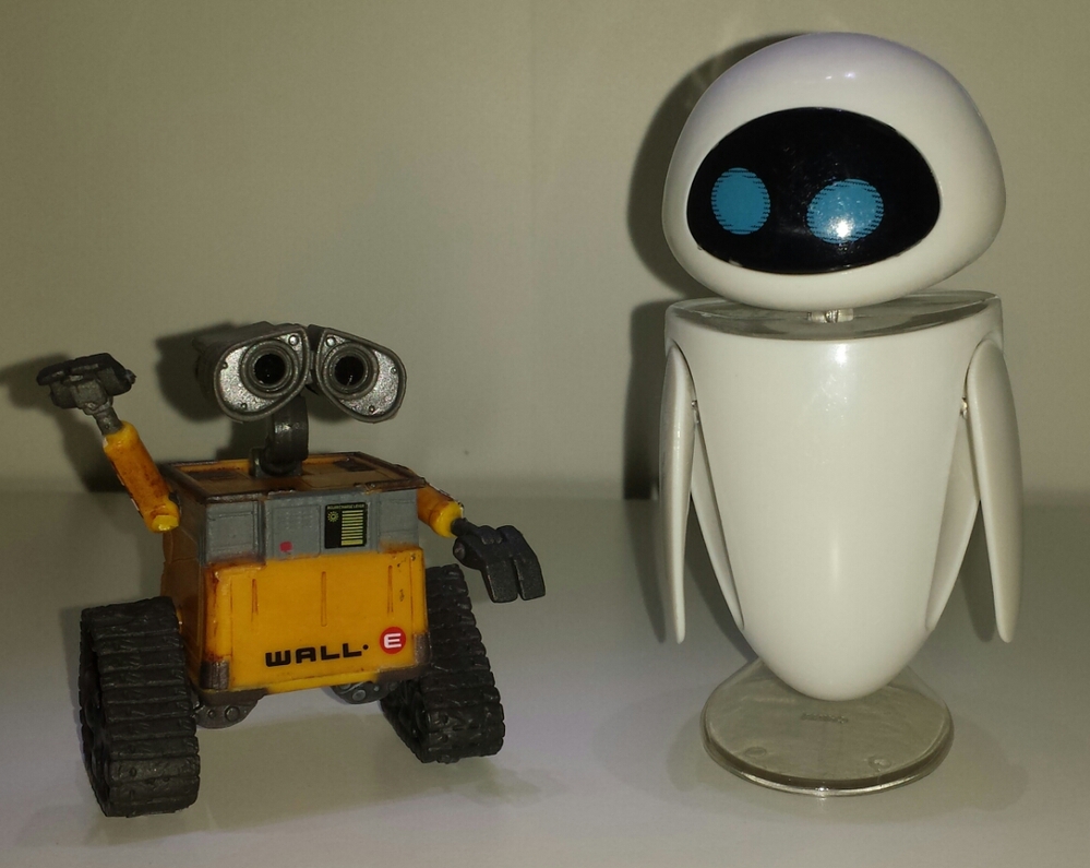 Wall-e робот wall e & Ева ПВХ действий рисунок коллекции модель игрушки  куклы 6 см 2шт/лот dsfg014 | Отзывы покупателей nazya.com