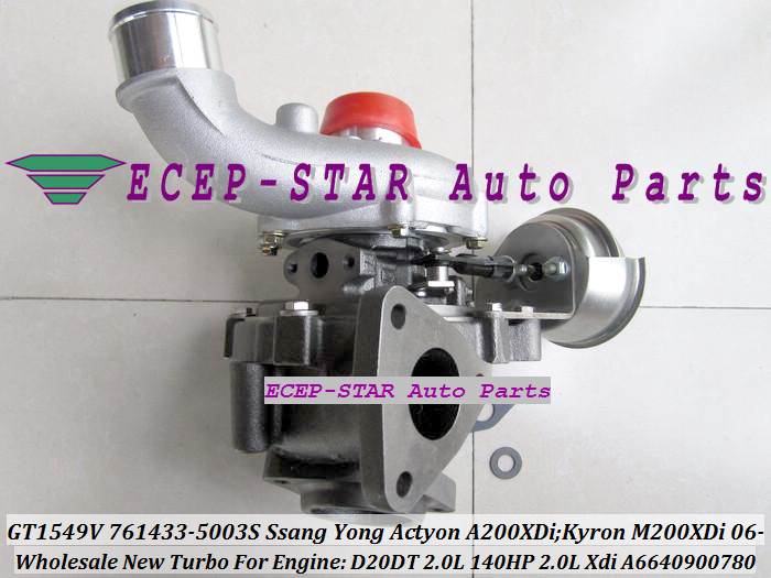 GT1549V 761433-5003S 761433 A6640900780 Turbo For SSANG YONG Actyon A200XDi;Kyron M200XDi 2.0L Xdi 2006- Engine D20DT 140HP (1)