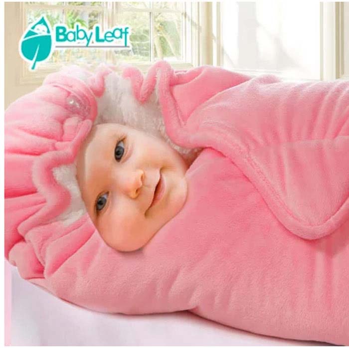 Newborn baby sleeping bag Drawstring hoodied autumn winter warm sleeping bag adjustable swaddle wrap Blanket thickening bag
