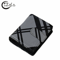 Chequer New Hasp Women Purse W043 Short PU Leather Lady Wallet High grade Handbag Female Clutch