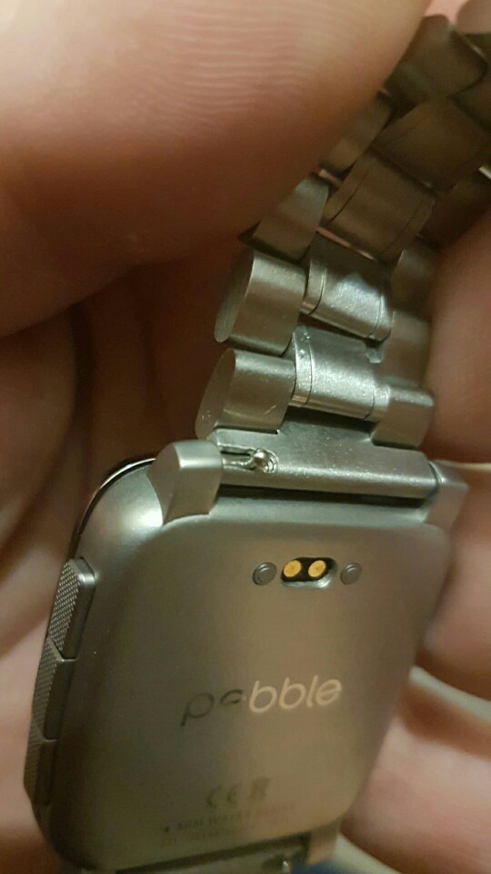 Быстрая доставка. Браслет отлично подошел к Pebble Time Steel