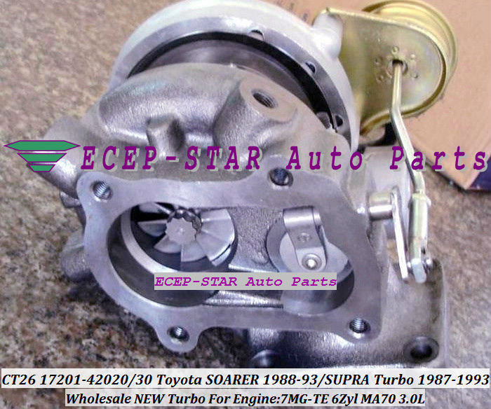 CT26 17201-42020 17201-42030 turbo for Toyota SUPRA SOARER 1987-1993 3.0L 7M-GTE 7MGTE 7MGTEU 235HP turbocharger (2)