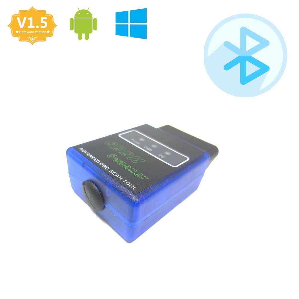  ELM 327 V1.5 OBDII   Bluetooth 2.0 ELM327 - OBD  -  Andorid